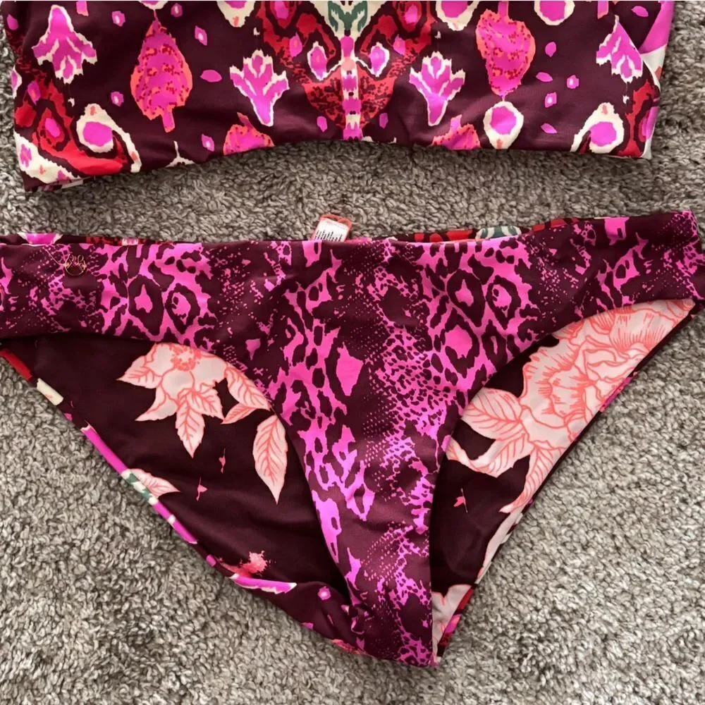 MAAJI Reversible PurplePink Bikini Bottom (Medium)
